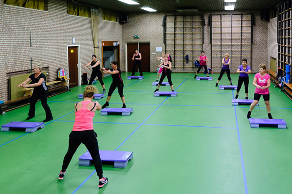 Aerobics les aan volwassenen donderdagavond